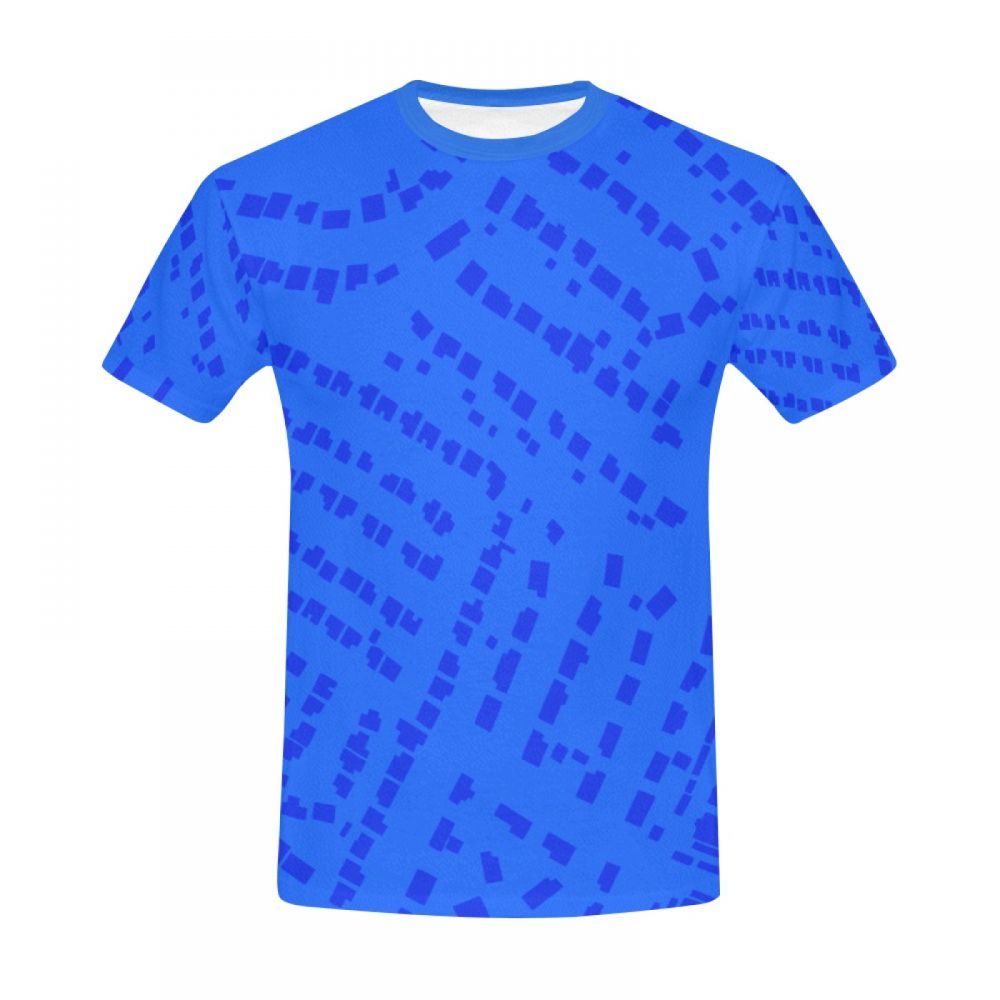 Camiseta Corta México Arte Digital Puntos Azules Hombre
