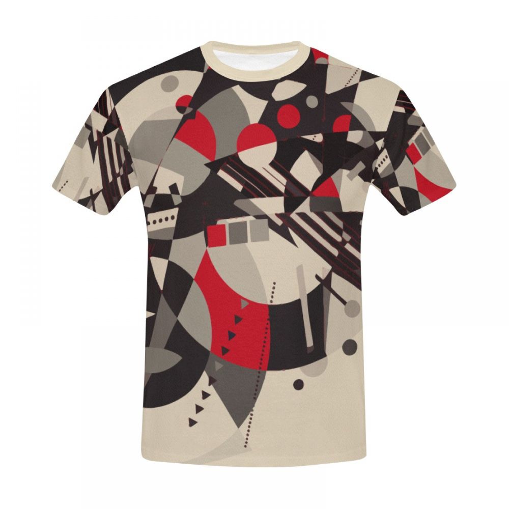Camiseta Corta México Papiro De Arte Geométrico Hombre