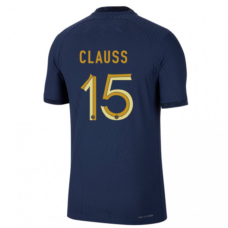 Niño Camiseta Francia Jonathan Clauss #15 Azul Marino 1ª Equipación 22-24 México