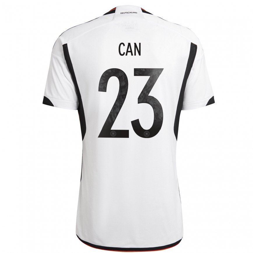 Niño Camiseta Alemania Emre Can #23 Blanco Negro 1ª Equipación 22-24 México