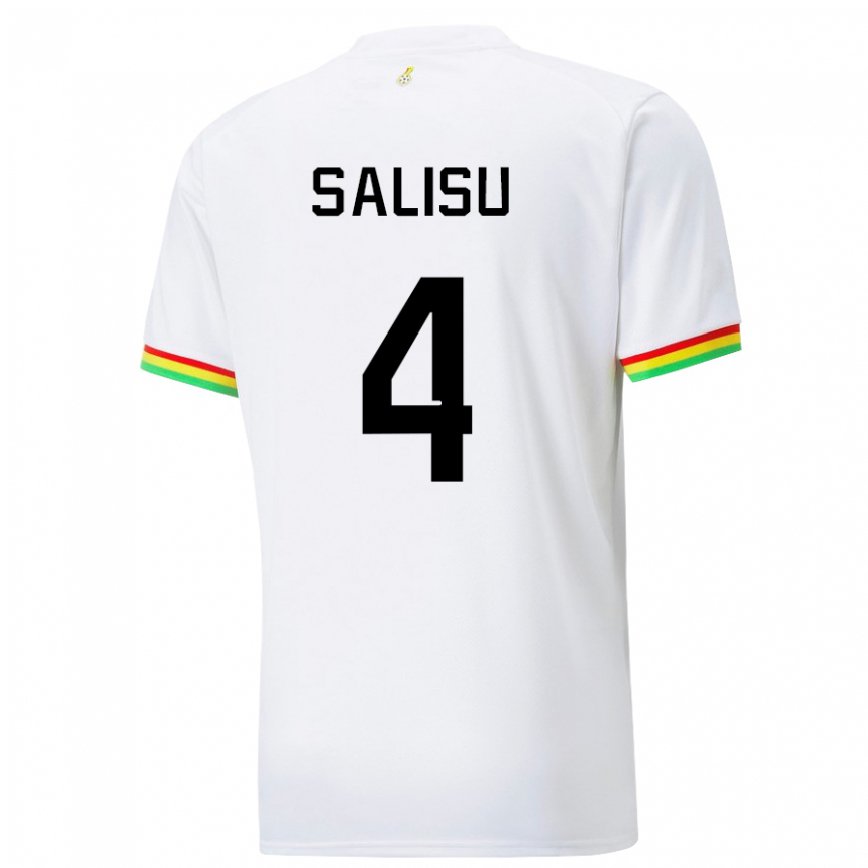 Niño Camiseta Ghana Mohammed Salisu #4 Blanco 1ª Equipación 22-24 México