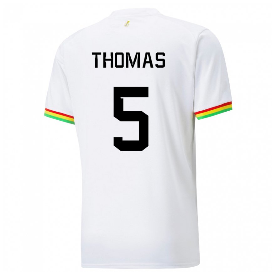 Niño Camiseta Ghana Thomas Partey #5 Blanco 1ª Equipación 22-24 México