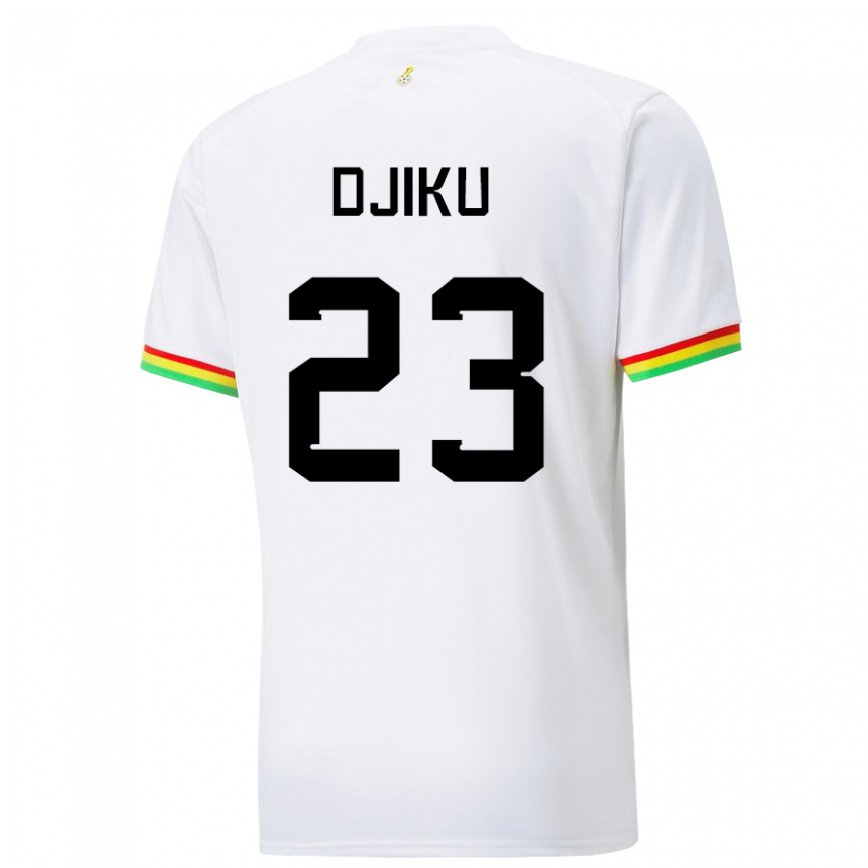 Niño Camiseta Ghana Alexander Djiku #23 Blanco 1ª Equipación 22-24 México