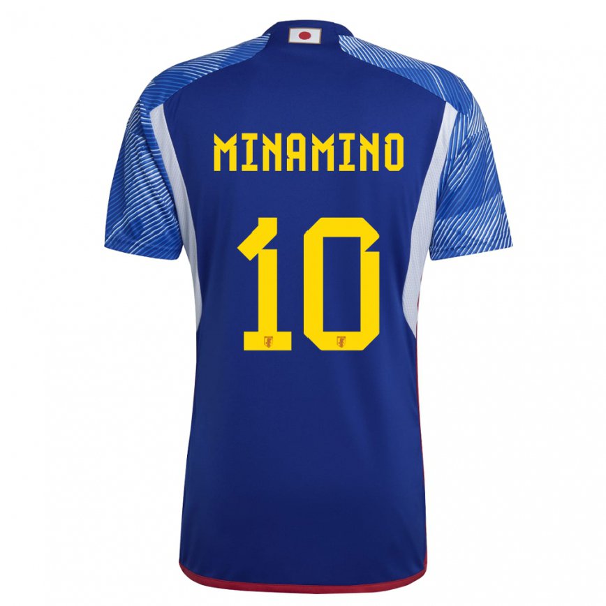 Niño Camiseta Japón Takumi Minamino #10 Azul Real 1ª Equipación 22-24 México