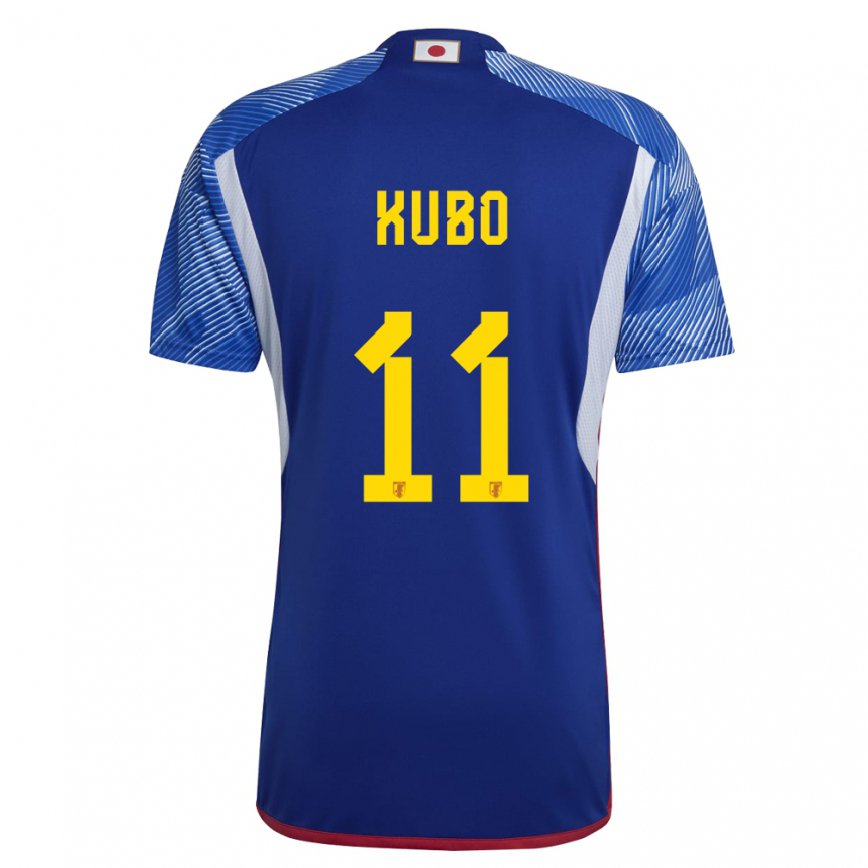 Niño Camiseta Japón Takefusa Kubo #11 Azul Real 1ª Equipación 22-24 México