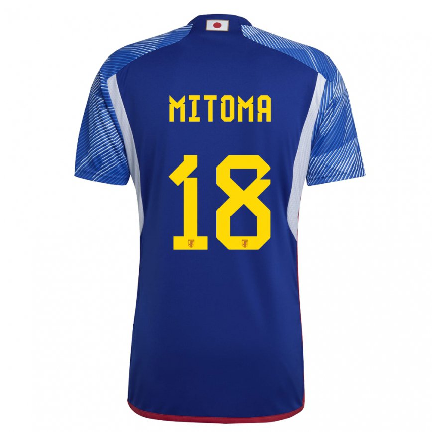 Niño Camiseta Japón Kaoru Mitoma #18 Azul Real 1ª Equipación 22-24 México