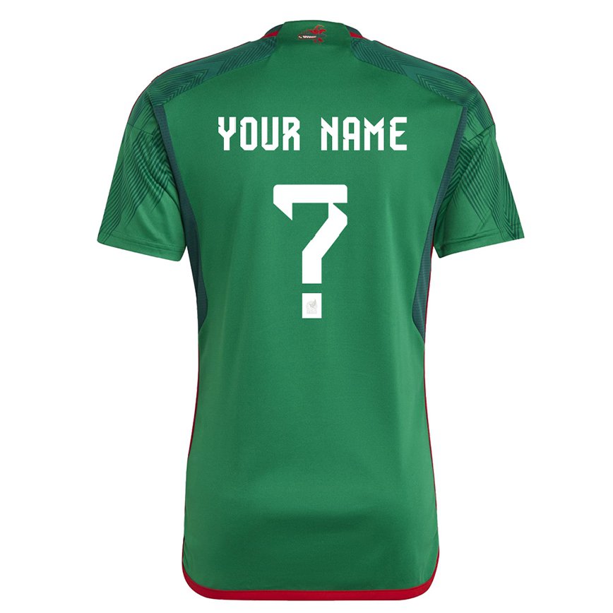 Niño Camiseta México Su Nombre #0 Verde 1ª Equipación 22-24 México