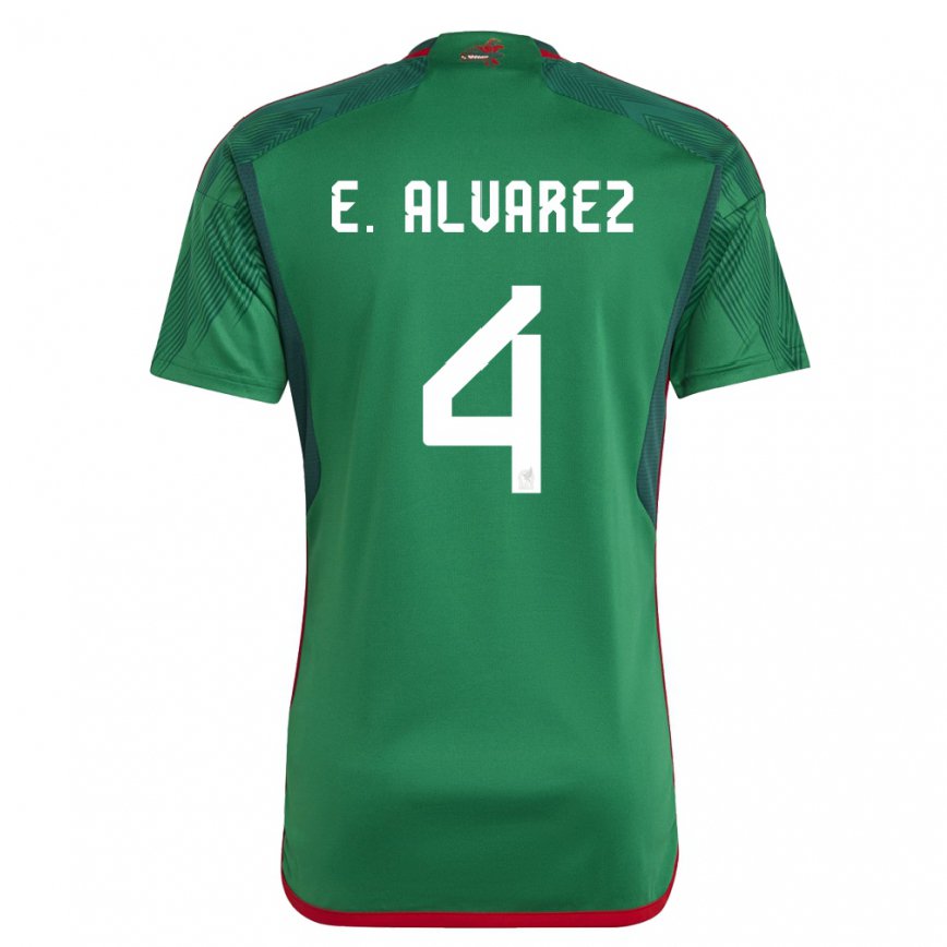 Niño Camiseta México Edson Alvarez #4 Verde 1ª Equipación 22-24 México