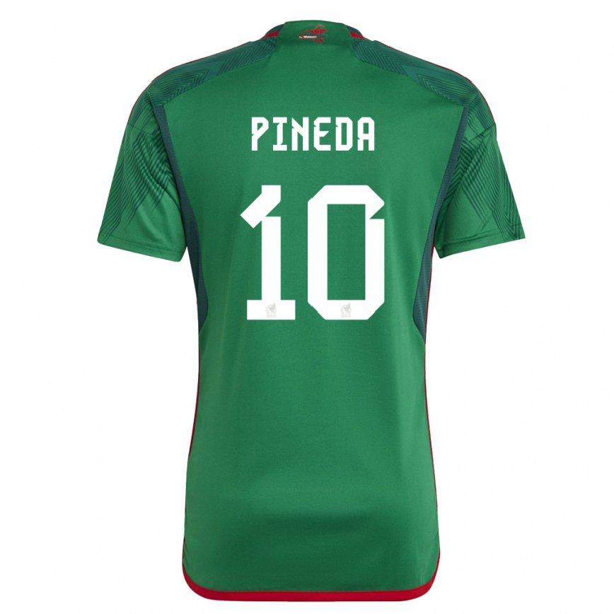 Niño Camiseta México Orbelin Pineda #10 Verde 1ª Equipación 22-24 México