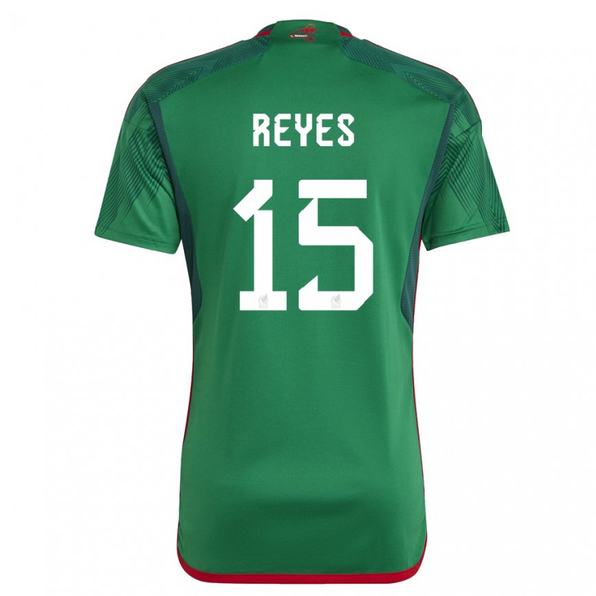Niño Camiseta México Israel Reyes #15 Verde 1ª Equipación 22-24 México