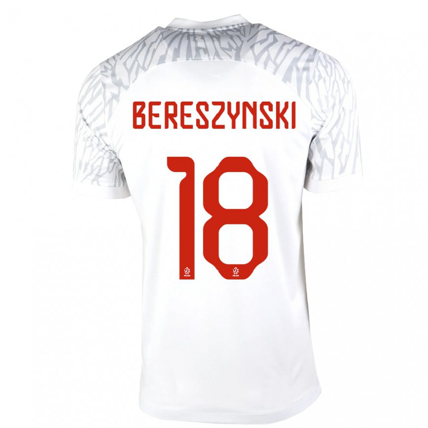 Niño Camiseta Polonia Bartosz Bereszynski #18 Blanco 1ª Equipación 22-24 México