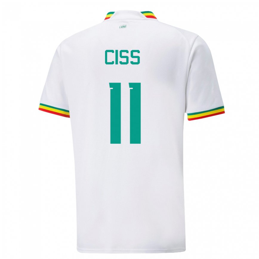 Niño Camiseta Senegal Pathe Ciss #11 Blanco 1ª Equipación 22-24 México