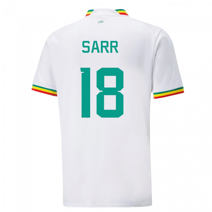 Niño Camiseta Senegal Ismaila Sarr #18 Blanco 1ª Equipación 22-24 México