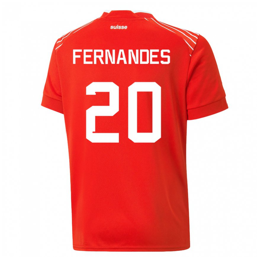 Niño Camiseta Suiza Edimilson Fernandes #20 Rojo 1ª Equipación 22-24 México