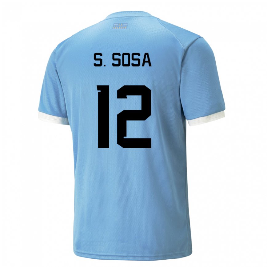 Niño Camiseta Uruguay Sebastian Sosa #12 Azul 1ª Equipación 22-24 México