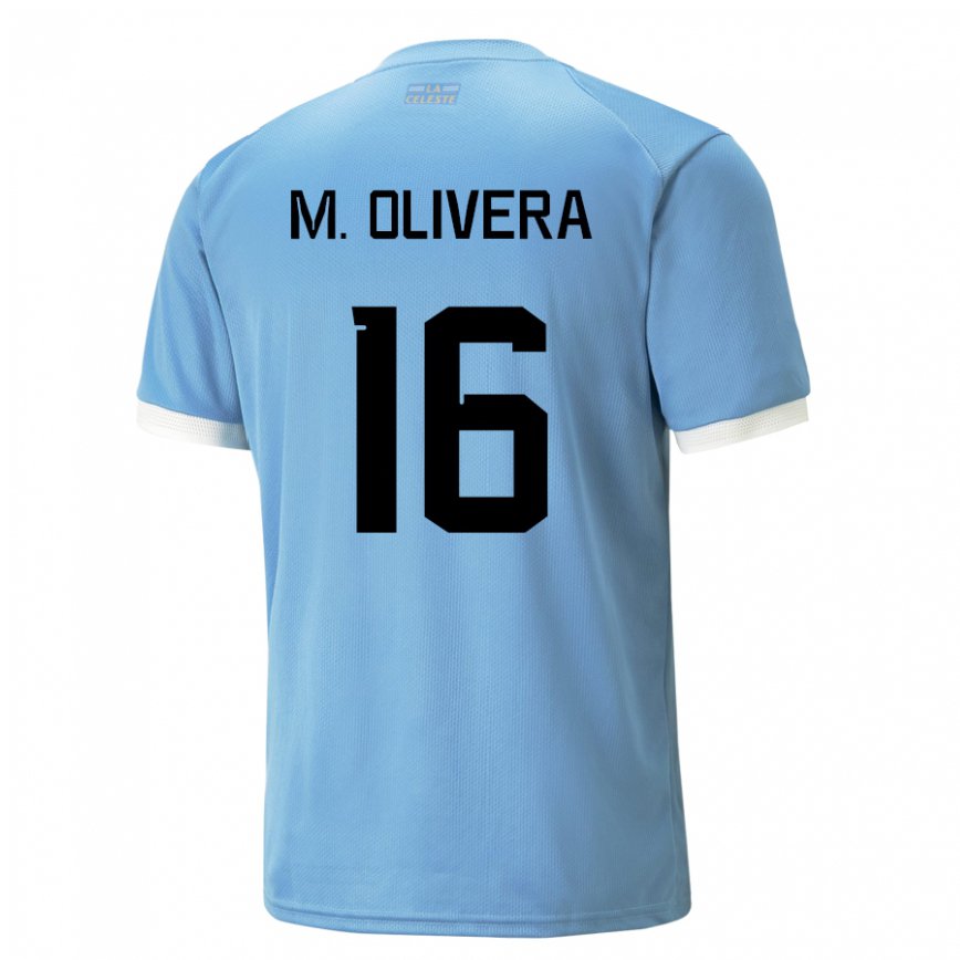 Niño Camiseta Uruguay Mathias Olivera #16 Azul 1ª Equipación 22-24 México