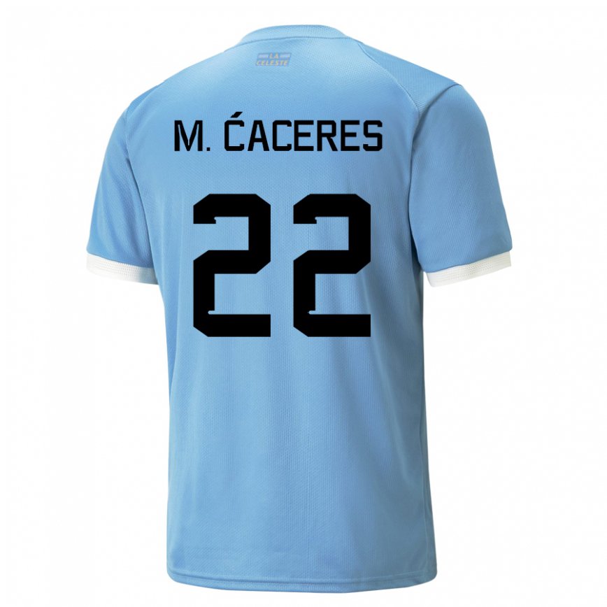 Niño Camiseta Uruguay Martin Caceres #22 Azul 1ª Equipación 22-24 México