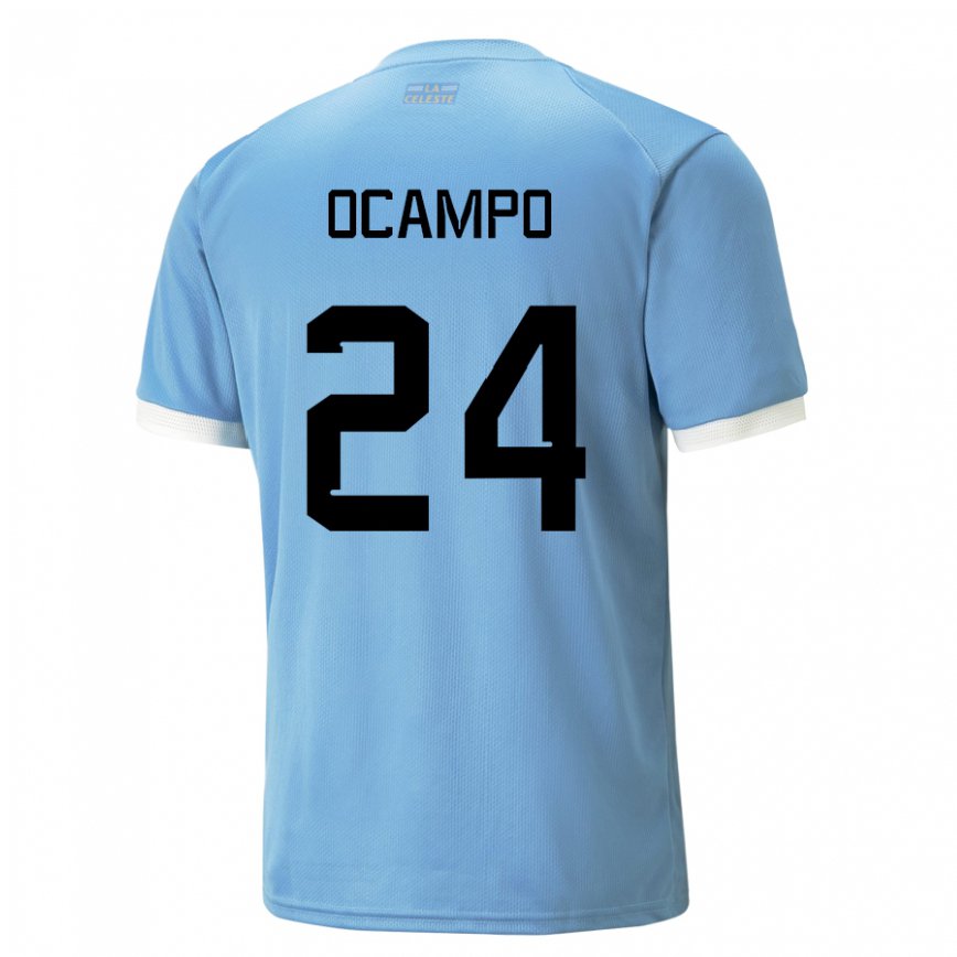 Niño Camiseta Uruguay Brian Ocampo #24 Azul 1ª Equipación 22-24 México