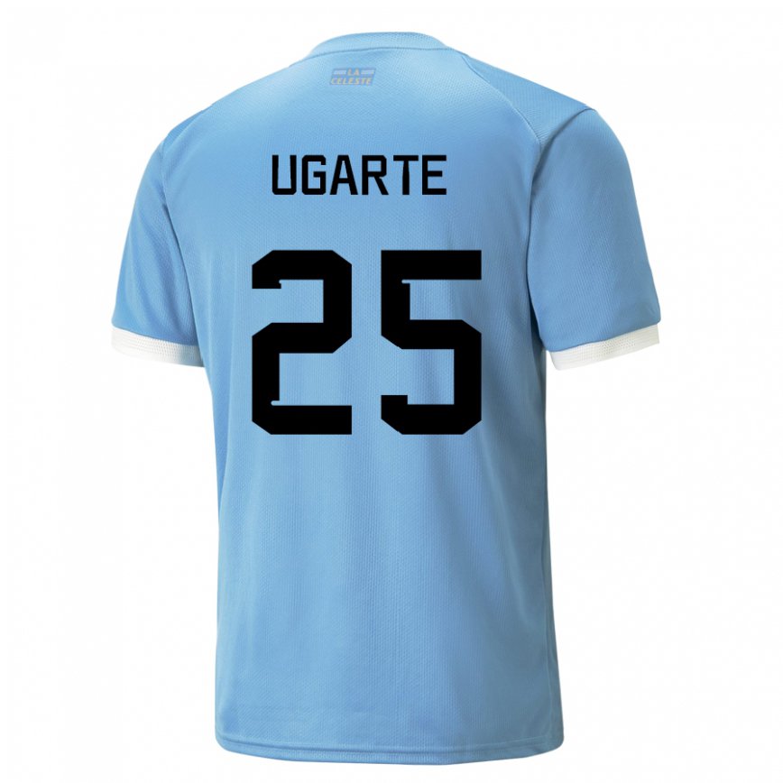 Niño Camiseta Uruguay Manuel Ugarte #25 Azul 1ª Equipación 22-24 México