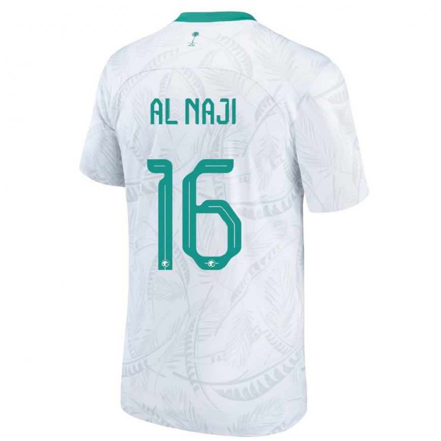 Niño Camiseta Arabia Saudita Sami Al Naji #16 Blanco 1ª Equipación 22-24 México