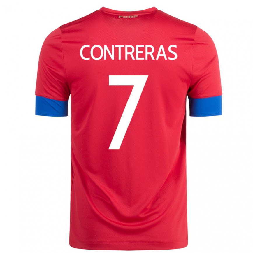 Niño Camiseta Costa Rica Anthony Contreras #7 Rojo 1ª Equipación 22-24 México