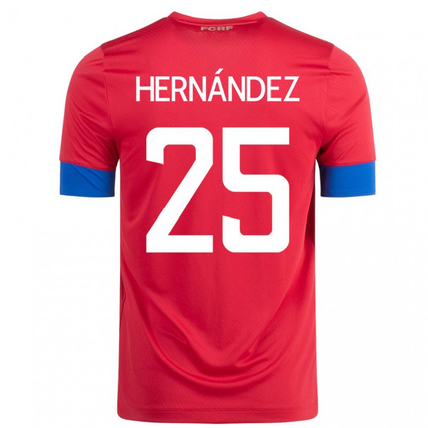 Niño Camiseta Costa Rica Anthony Hernandez #25 Rojo 1ª Equipación 22-24 México