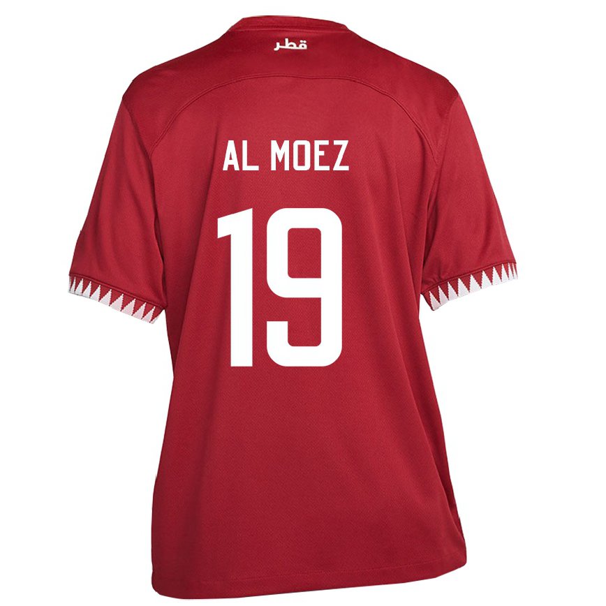 Niño Camiseta Catar Almoez Ali #19 Granate 1ª Equipación 22-24 México
