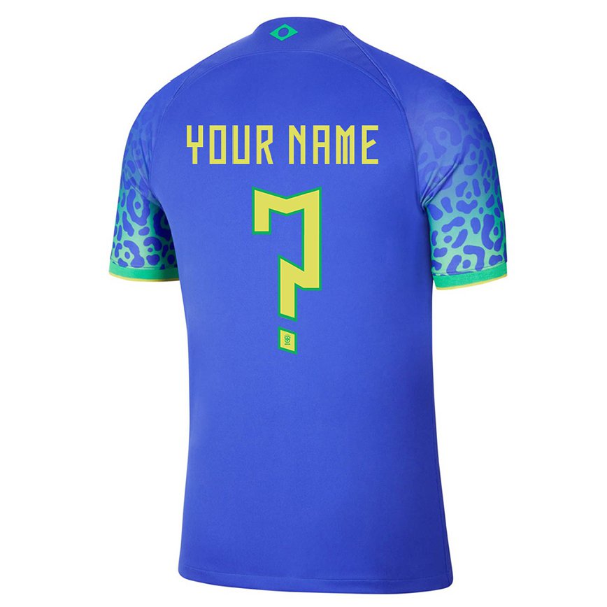 Niño Camiseta Brasil Su Nombre #0 Azul 2ª Equipación 22-24 México