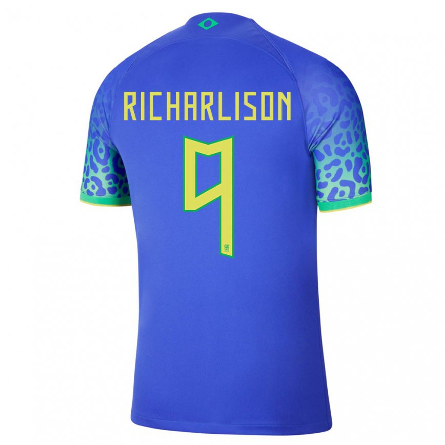 Niño Camiseta Brasil Richarlison #9 Azul 2ª Equipación 22-24 México