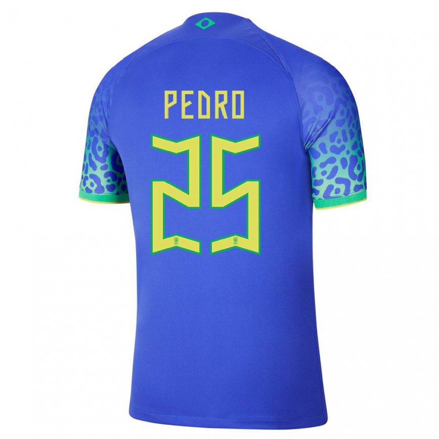 Niño Camiseta Brasil Pedro #25 Azul 2ª Equipación 22-24 México