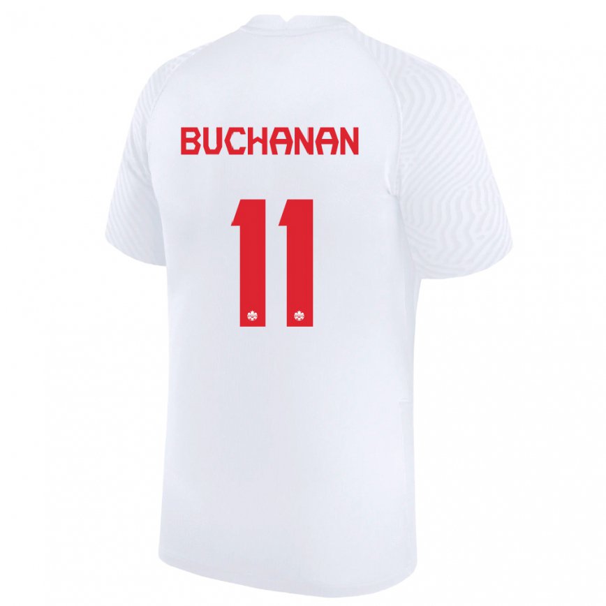 Niño Camiseta Canadá Tajon Buchanan #11 Blanco 2ª Equipación 22-24 México