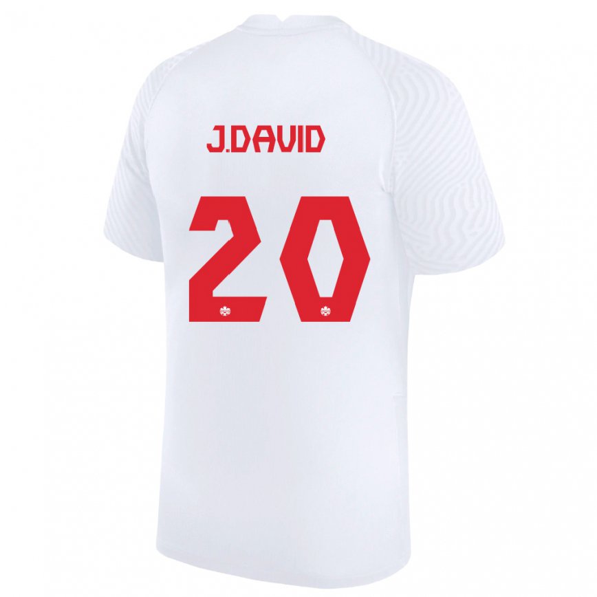 Niño Camiseta Canadá Jonathan David #20 Blanco 2ª Equipación 22-24 México