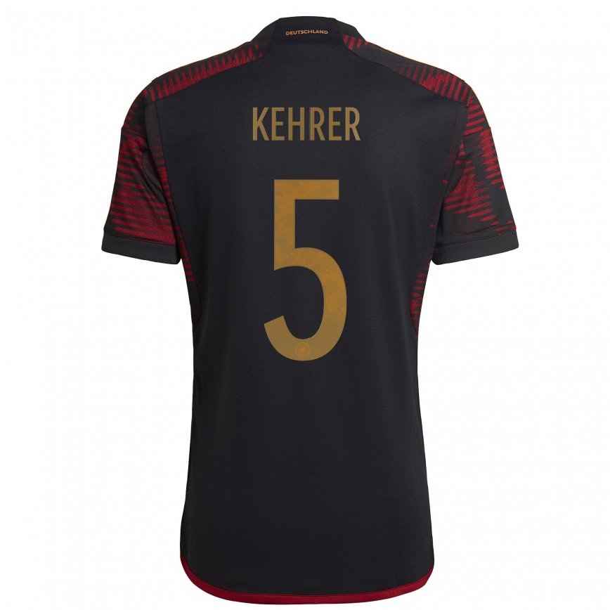 Niño Camiseta Alemania Thilo Kehrer #5 Granate Negro 2ª Equipación 22-24 México