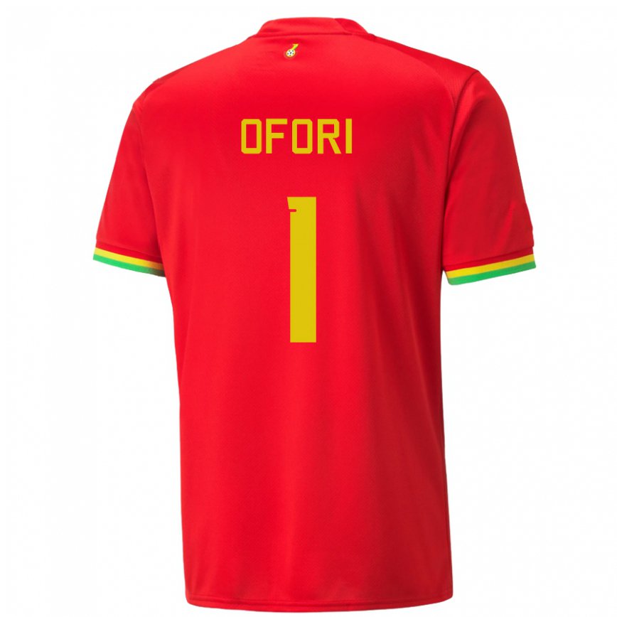 Niño Camiseta Ghana Richard Ofori #1 Rojo 2ª Equipación 22-24 México