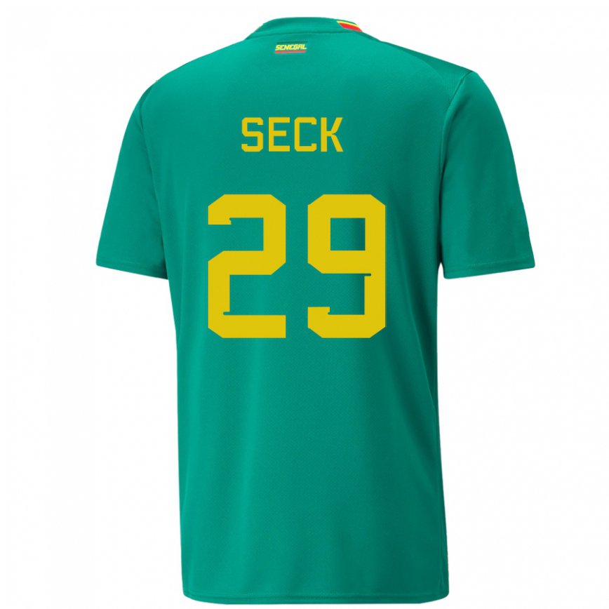 Niño Camiseta Senegal Demba Seck #29 Verde 2ª Equipación 22-24 México