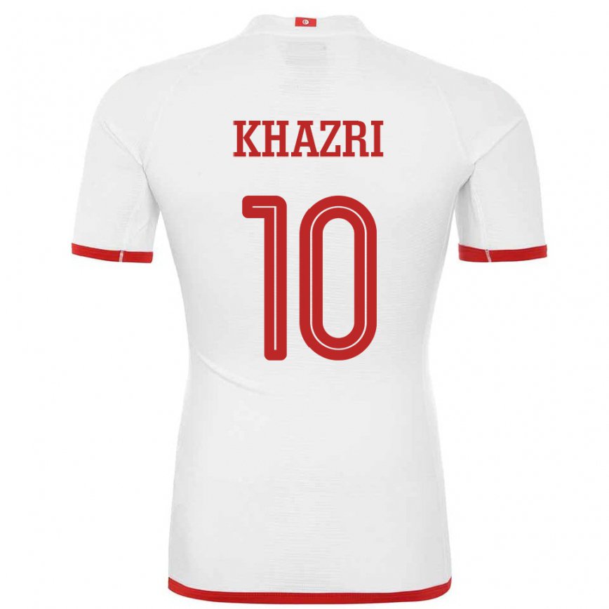 Niño Camiseta Túnez Wahbi Khazri #10 Blanco 2ª Equipación 22-24 México