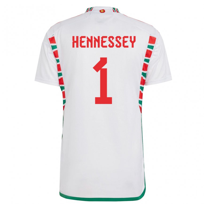 Niño Camiseta Gales Wayne Hennessey #1 Blanco 2ª Equipación 22-24 México