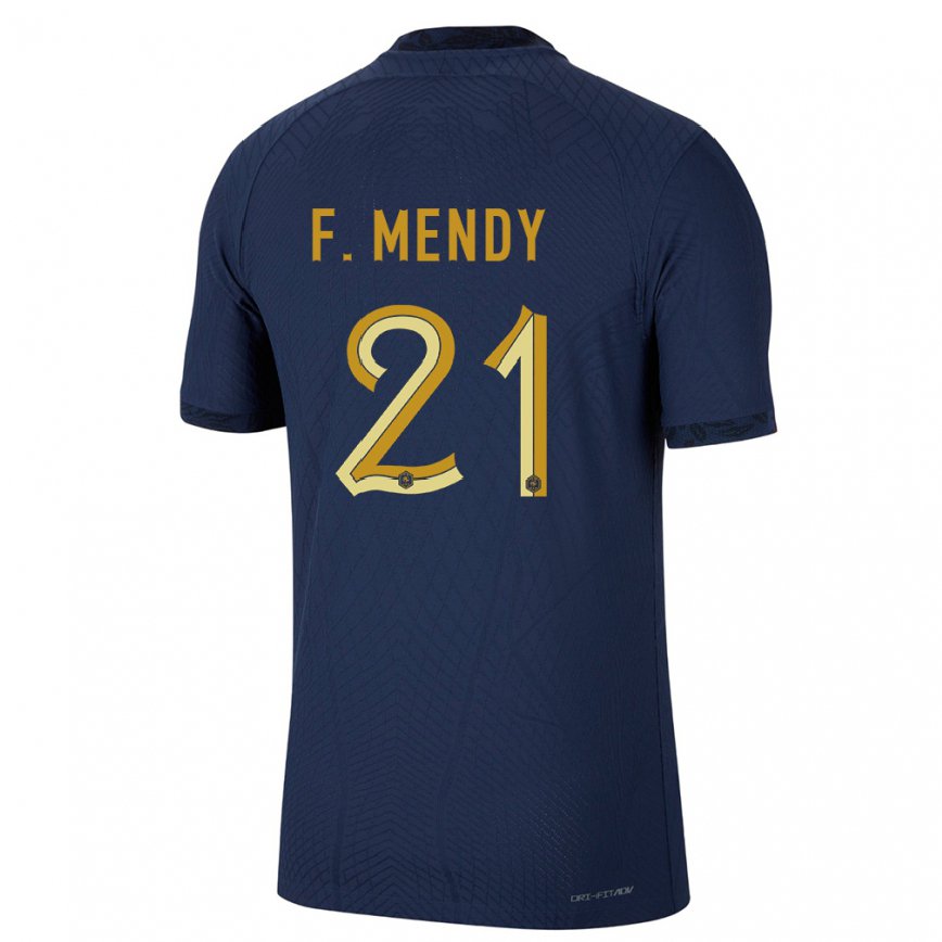 Hombre Camiseta Francia Ferland Mendy #21 Azul Marino 1ª Equipación 22-24 México