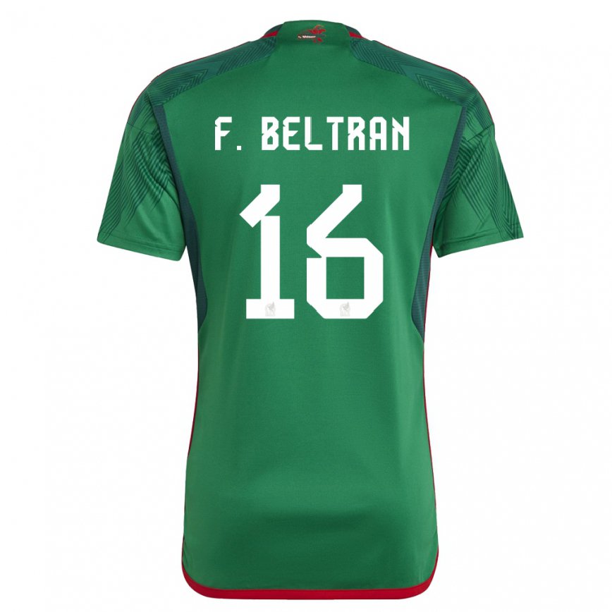 Hombre Camiseta México Fernando Beltran #16 Verde 1ª Equipación 22-24 México