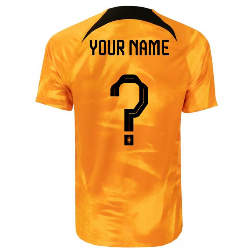 Hombre Camiseta Países Bajos Su Nombre #0 Rojo 1ª Equipación 22-24 México