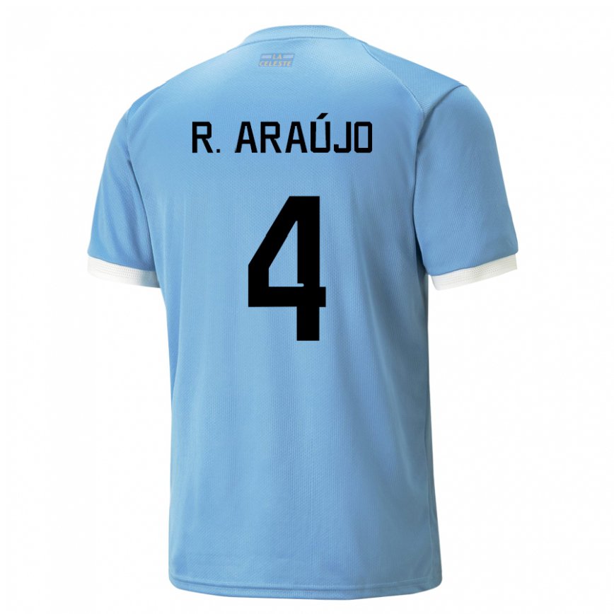 Hombre Camiseta Uruguay Ronald Araujo #4 Azul 1ª Equipación 22-24 México