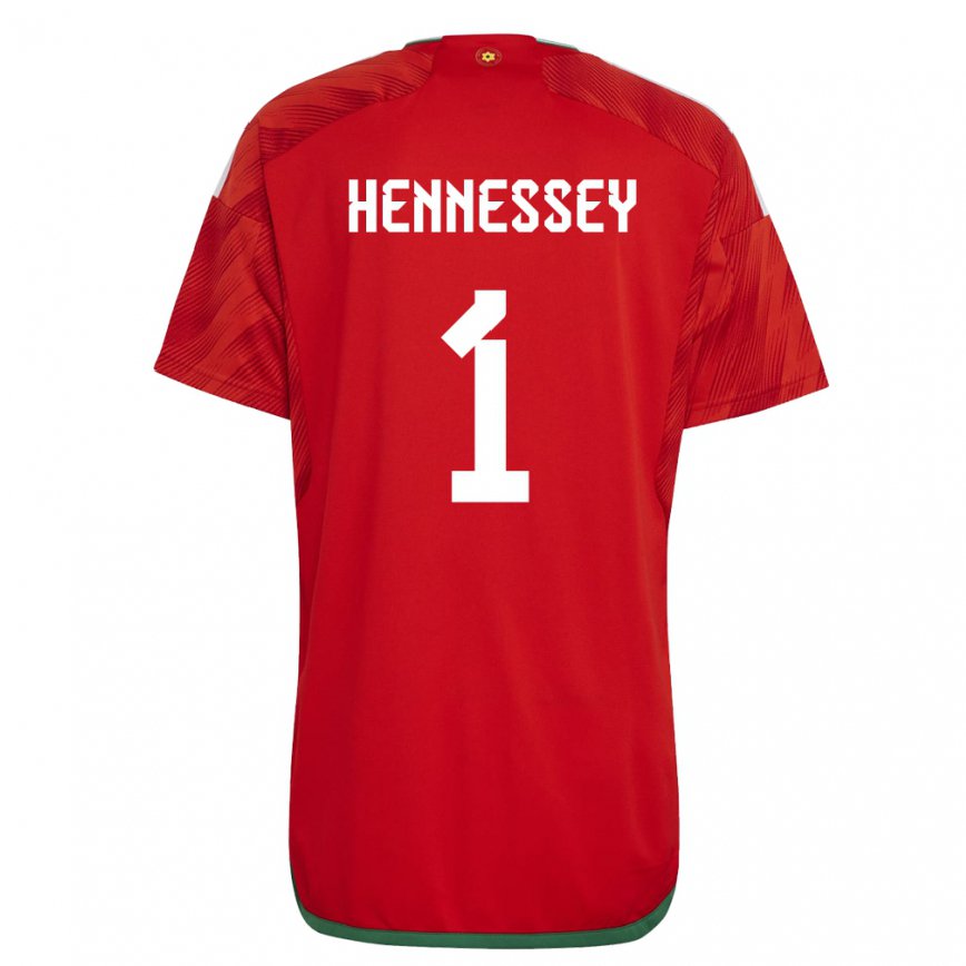 Hombre Camiseta Gales Wayne Hennessey #1 Rojo 1ª Equipación 22-24 México