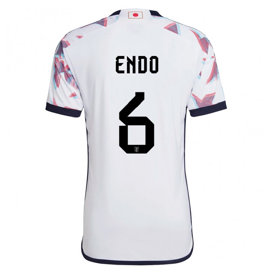 Hombre Camiseta Japón Wataru Endo #6 Blanco 2ª Equipación 22-24 México