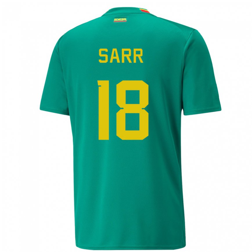 Hombre Camiseta Senegal Ismaila Sarr #18 Verde 2ª Equipación 22-24 México