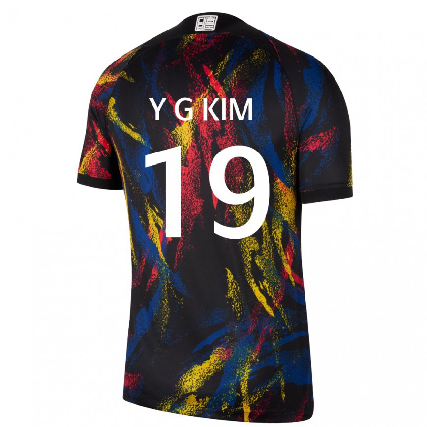 Hombre Camiseta Corea Del Sur Young-gwon Kim #19 Multicolores 2ª Equipación 22-24 México