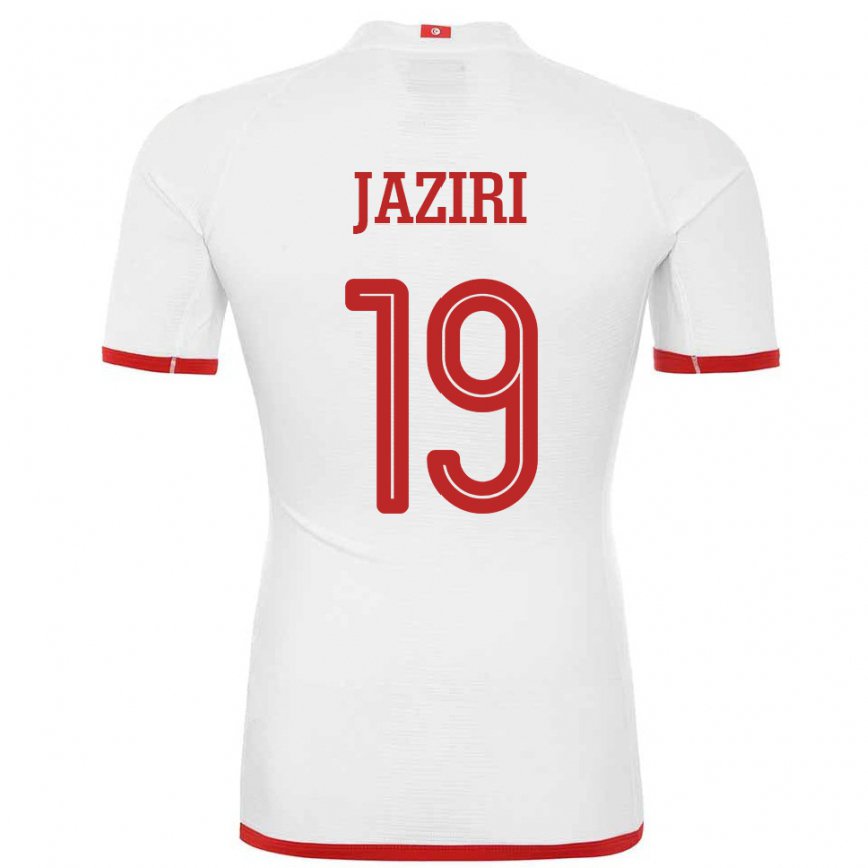 Hombre Camiseta Túnez Seifeddin Jaziri #19 Blanco 2ª Equipación 22-24 México