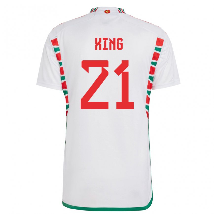 Hombre Camiseta Gales Tom King #21 Blanco 2ª Equipación 22-24 México