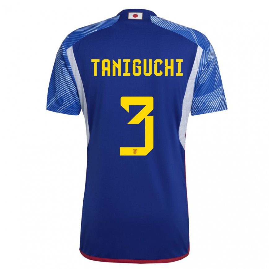 Mujer Camiseta Japón Shogo Taniguchi #3 Azul Real 1ª Equipación 22-24 México
