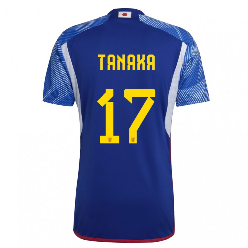 Mujer Camiseta Japón Ao Tanaka #17 Azul Real 1ª Equipación 22-24 México