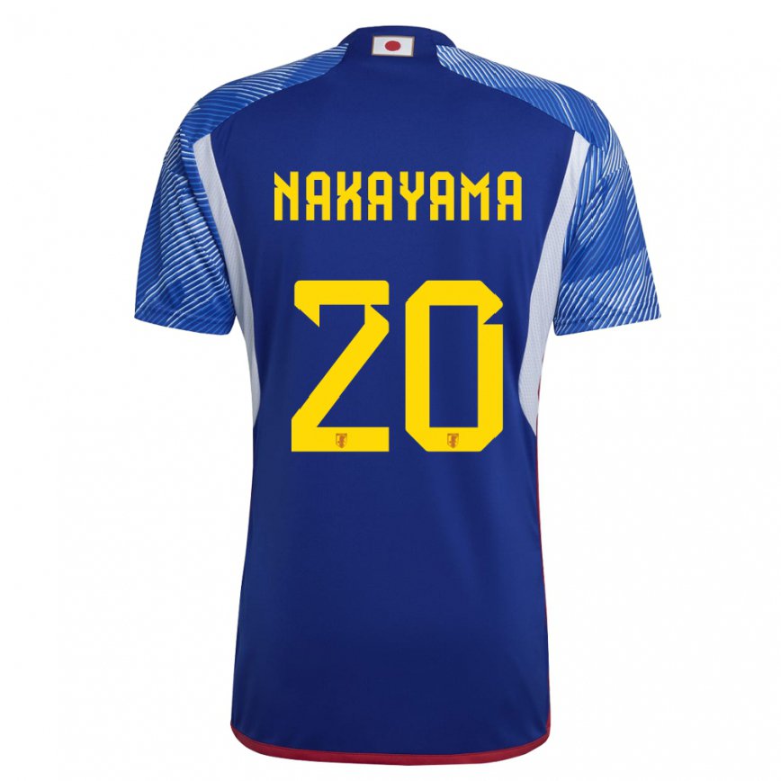 Mujer Camiseta Japón Yuta Nakayama #20 Azul Real 1ª Equipación 22-24 México